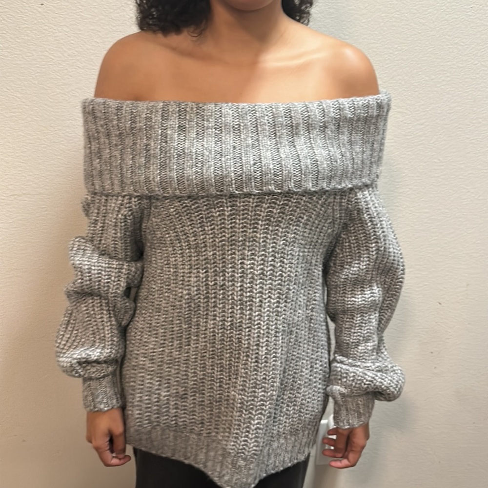 Sweater -off the shoulder NWT